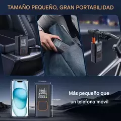 Inflador Compresor Electrico Portatil Recargable Auto Moto Bici en internet
