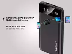 Power Bank 10.000 mAh Gadnic con Linterna en internet
