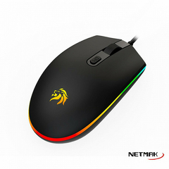 Mouse Gamer RGB Netmak 4 Botones Color Negro