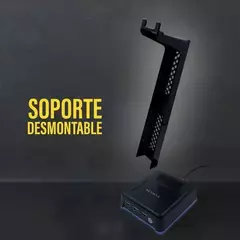 Soporte de Auriculares Gamer RGB Netmak con Puertos Usb - Tienda Nexus