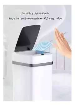 Cesto de Basura Automatico con Sensor 12L Recargable - tienda online