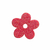 Flor EVA glitter 2cm rosa chiclete - 10und