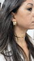 Brinco argola martelada (escolha o banho) - comprar online