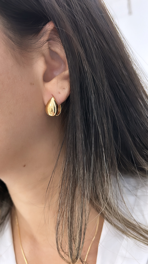 Brinco gota gancho italiano (escolha o banho)