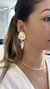 Brinco martelado Ester - Semijoias que transmitem elegância e personalidade | D'lu semijoias e acessórios 