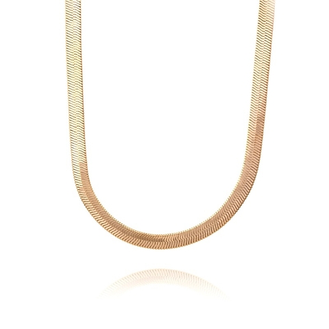 Colar fita Sarita banho de ouro