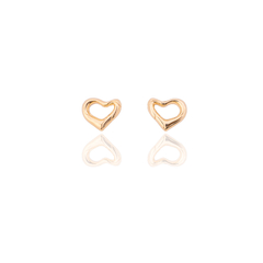 Brinco Cuore - Banho Ouro 18k