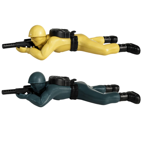 Soldados De Arrastre X2 Piezas A Cuerda Juguete De Plástico - comprar online