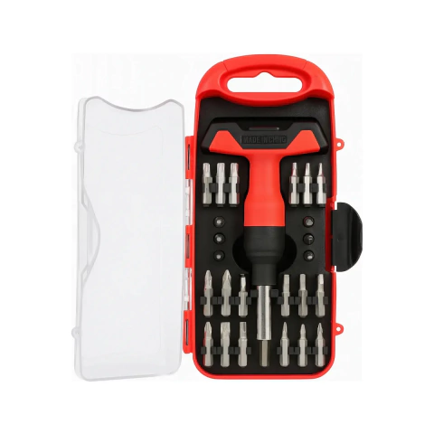 Set De Destornillador 25 Piezas Intercambiables Con Estuche