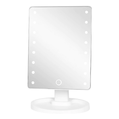 Espejo Maquillaje Luz Led Táctil Touch De Mesa Giratorio - comprar online