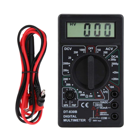 Tester Multímetro Digital Display Lcd Ac 700w Con Cables - comprar online