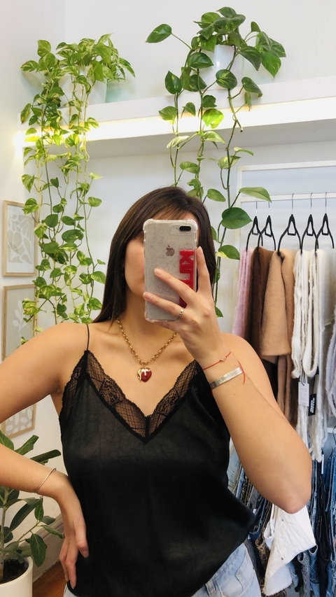 Musculosa Midi puntilla - comprar online