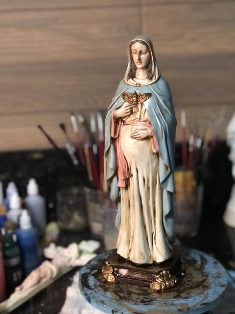 Nossa Senhora Grávida - Sem auréola - 32cm