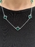 Colar Trevo Mk Verde 5 Pedras - Prata 925 - comprar online