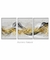 Trio Quadro Decorativo Abstrato Moderno Luxo