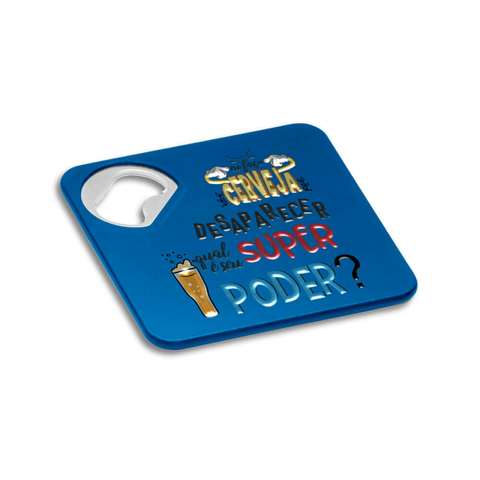 Abridor de Garrafa com porta copo Funfayer com imã