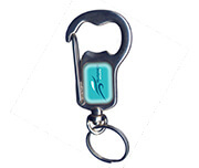 Abridor de Garrafa e Chaveiro Metal Mosquetão Pequeno - comprar online