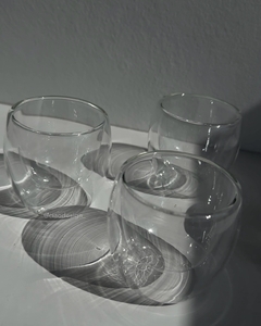 Set x2 pocillos doble vidrio - comprar online