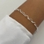 Pulseira elo coração prata 925