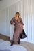Vestido Luciana poá marrom - comprar online