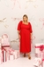 Vestido midi Mari vermelho - Dona Flor