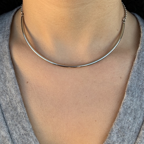 Colar suporte prata