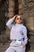Conjunto de moletom cinza mescla - Dona Flor
