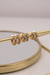 Brinco trio argolinhas Maitê dourado