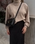 Blusa gola alta Mel areia