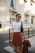 Shorts saia Carolina marrom