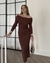 Vestido Monique marrom