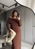Vestido Monique marrom - Dona Flor