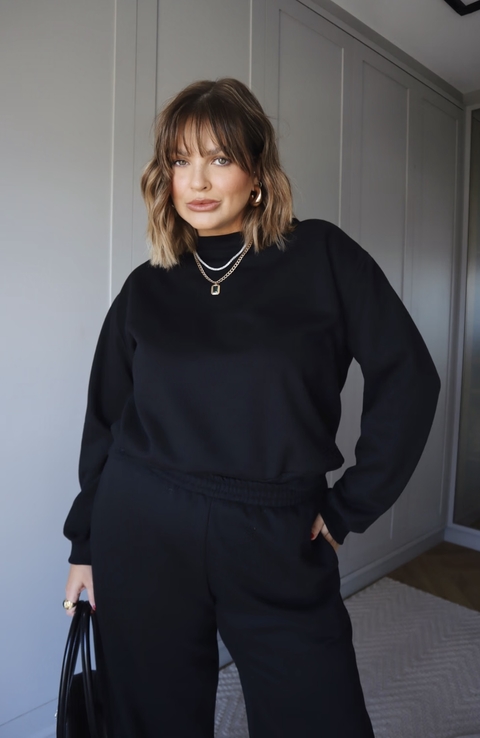 Casaco de moletom Anna preto