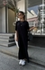 Vestido longo Zara preto