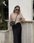 Blusa gola alta Mel areia - loja online