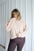 Blusa gola alta Mel areia - comprar online