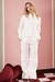Calça de moletom Camile off white - Dona Flor