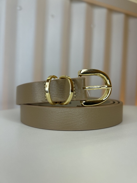 Cinto layla couro bege