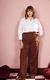 Calça sarja Mavie marrom