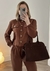 Jaqueta Franciele marrom - comprar online