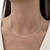 Choker elo 3x1 40cm prata 925