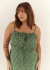 Vestido Mari floral fundo verde - loja online