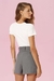 Shorts saia Fernanda cinza - loja online