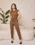 Conjunto de tricô Mila marrom