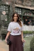 T-shirt estonada hot chocolate ursinho off white - comprar online