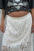 Imagem do Saia midi de renda off white