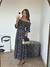 Vestido midi Bárbara poá preto na internet