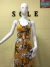 Vestido Longo Amarelo Estampa