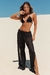Calça Fenda Tule Poazinho Preto - Camila Alves Beachwear