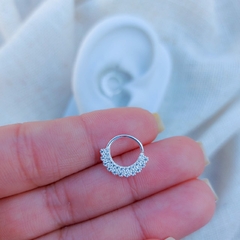 PIERCING COM DUAS FILEIRAS DE ZIRCONIAS PRATA na internet